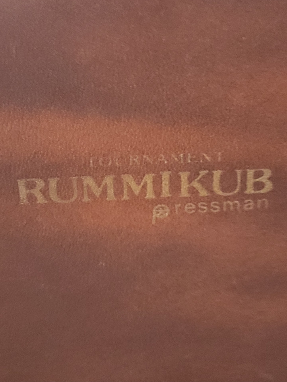 Pressman Tournament Rummikub Game 1985 Faux Leather Case Complete Vintage